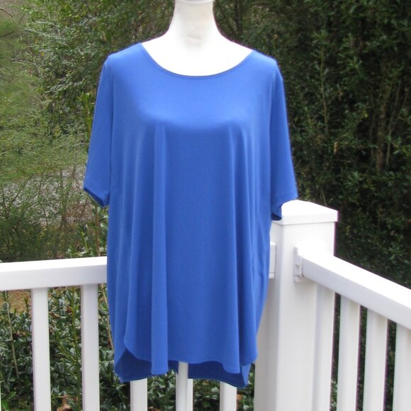 Susan Graver Tops - Susan Graver Modern Essentials liquid knit elbow sleeve tunic top shirt 1X